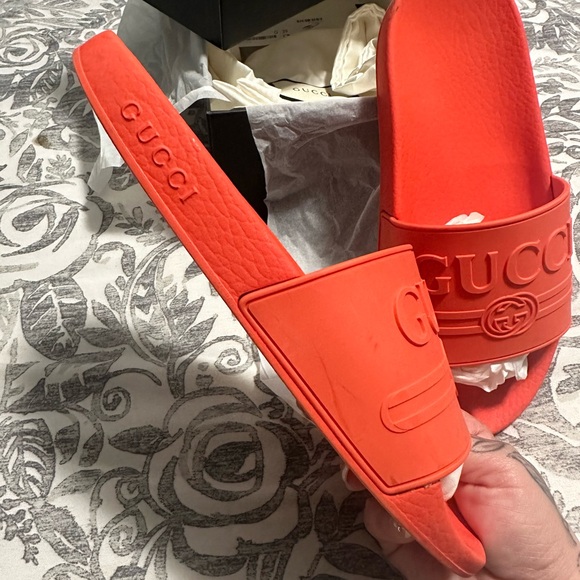 Authentic- Normal Used Women Gucci Slides - Picture 3 of 6